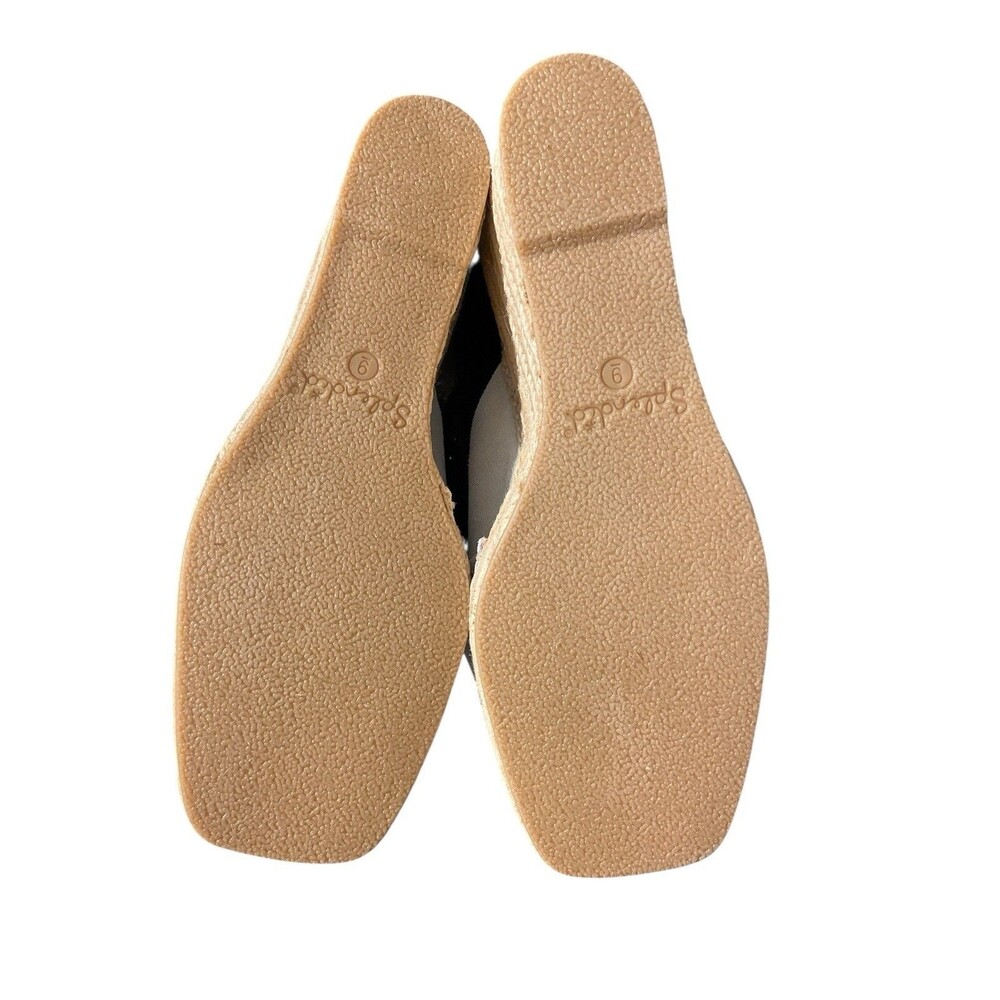 Splendid Britt Size 9M Beige Suede Leather‎ Espadrille Wedge Sandals Slide - Picture 10 of 11